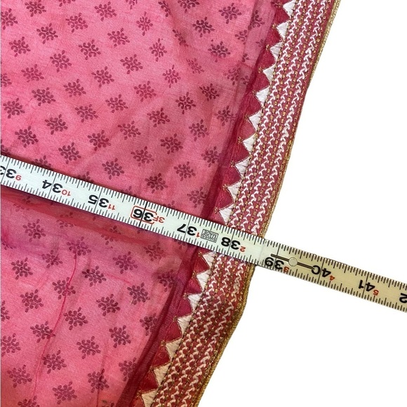 Pink Embroidered Traditional Kurta Tunic - Picture 10 of 16